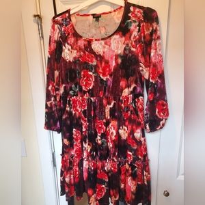 Torrid Mini Velvet Tiered Dress